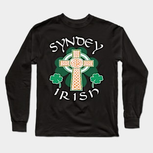 Saint Patrick's Day Sydney Australia - Irish Australian Shamrock Celtic Cross Pride Long Sleeve T-Shirt